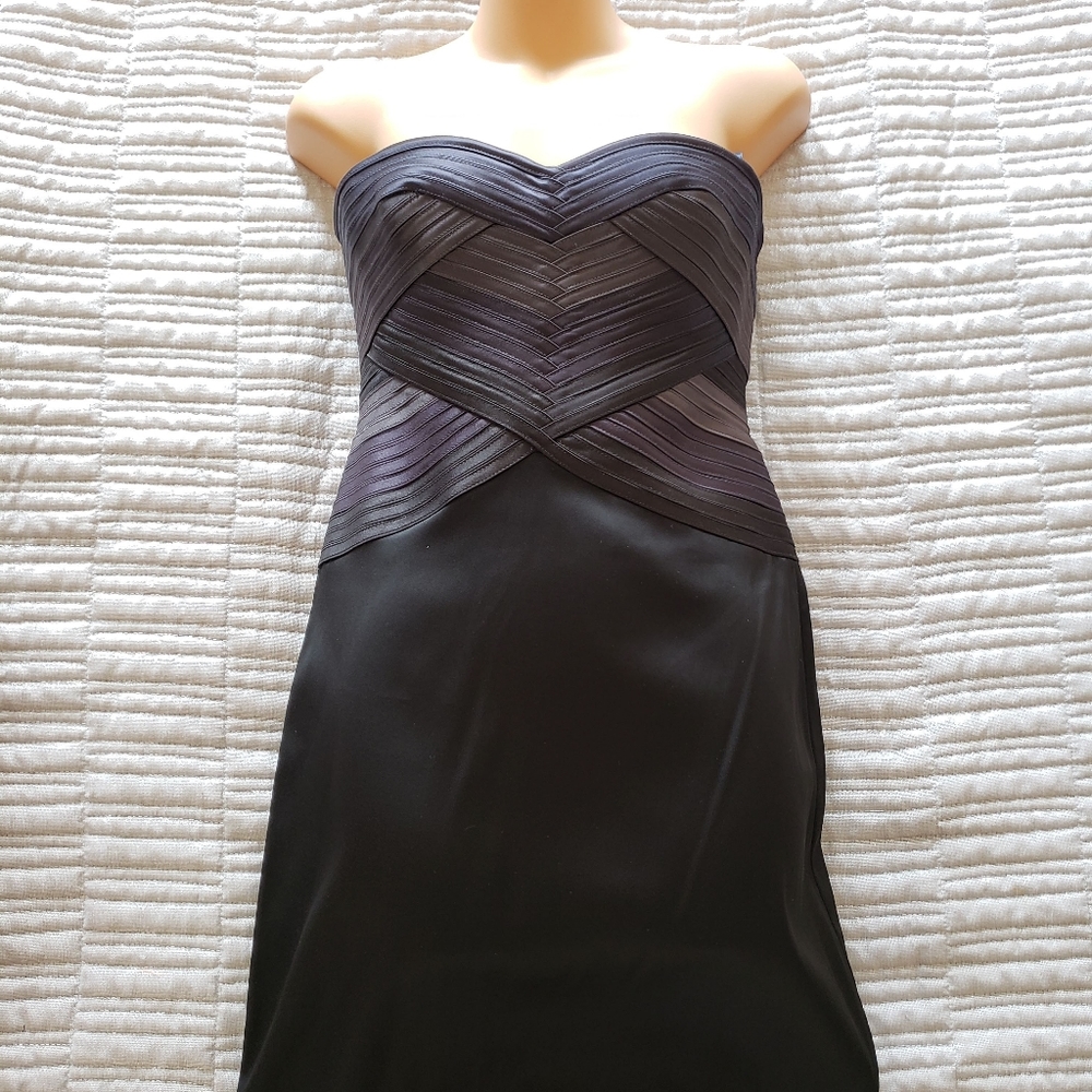 BCBGMAXAZRIA Strapless Cocktail Dress
